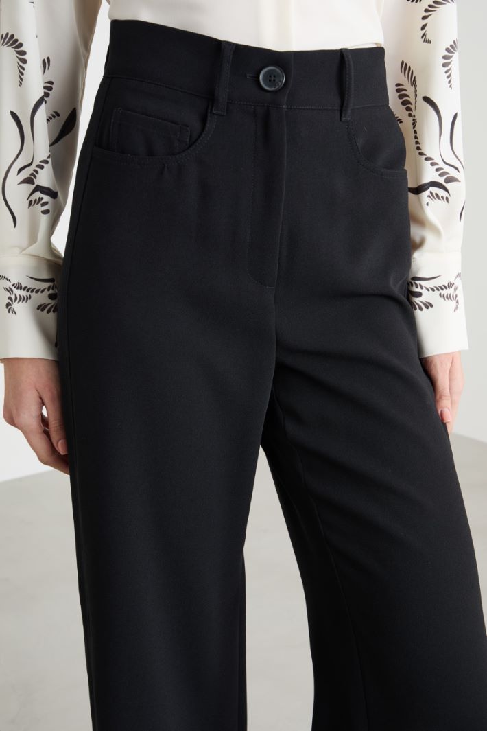 Side-stripe fluid trousers Intrend - 3