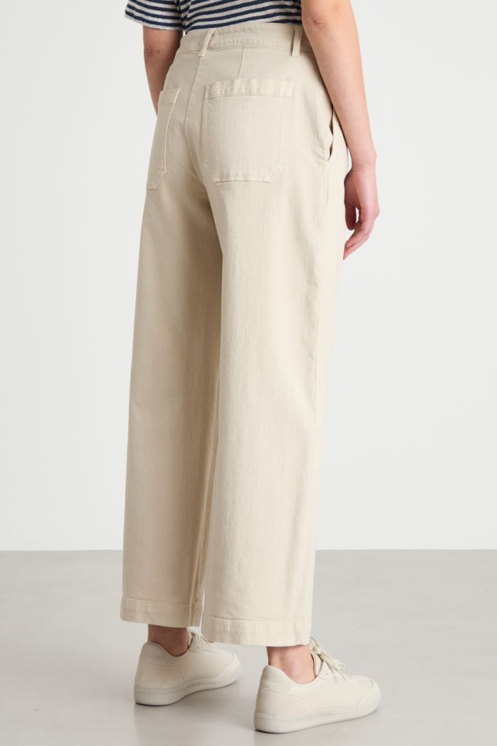 Wide-leg bull denim trousers Intrend - 4