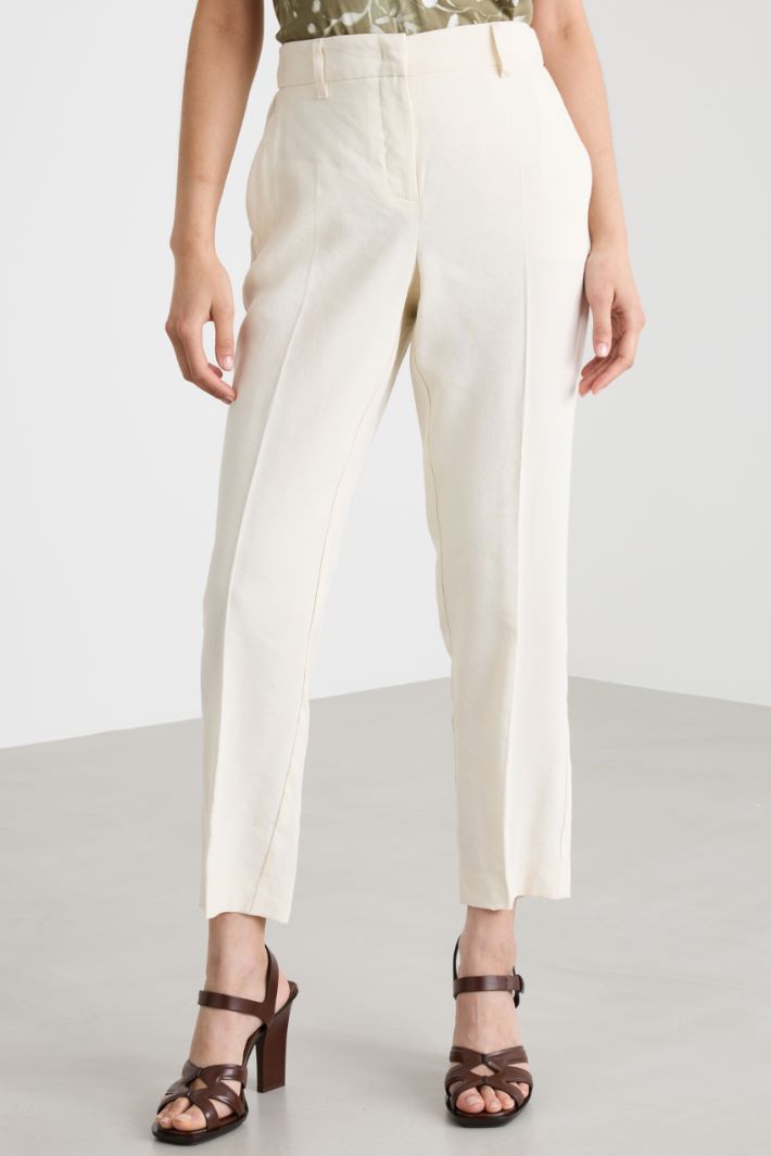 Pantalone slim con inserto elastico Intrend - 2