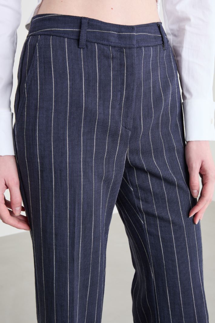 Flared natté trousers Intrend - 3