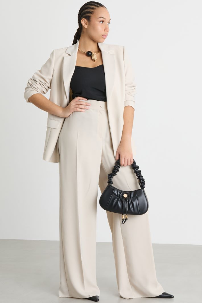 Pantalone ampio in crepe Intrend