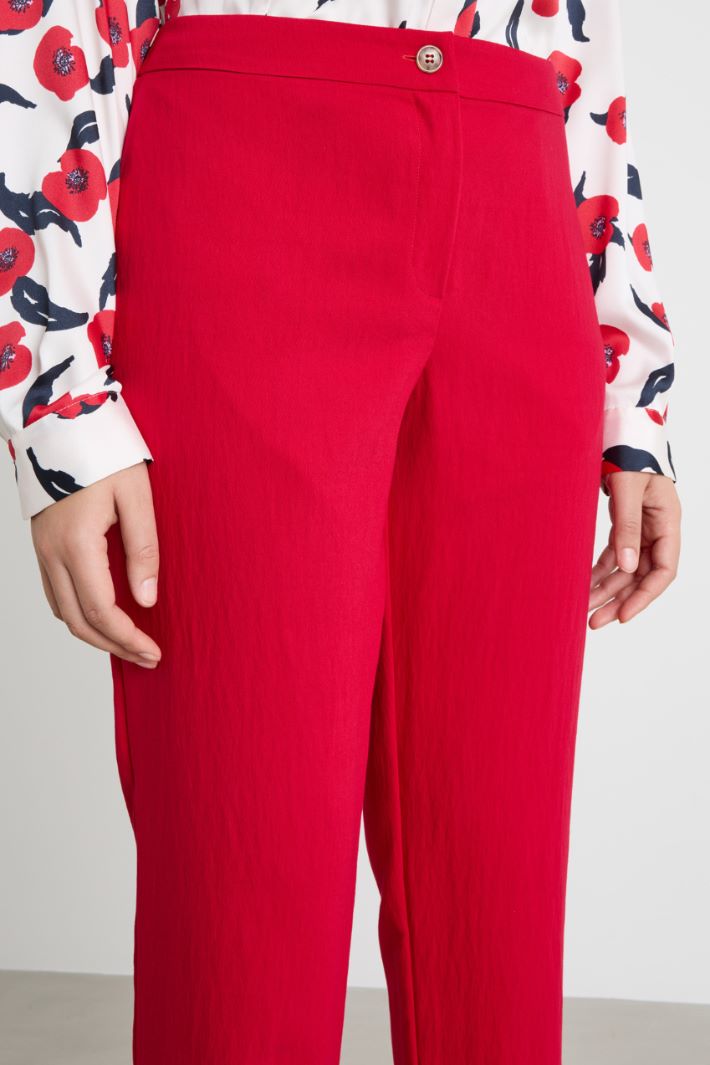 Structured weave trousers Intrend - 3