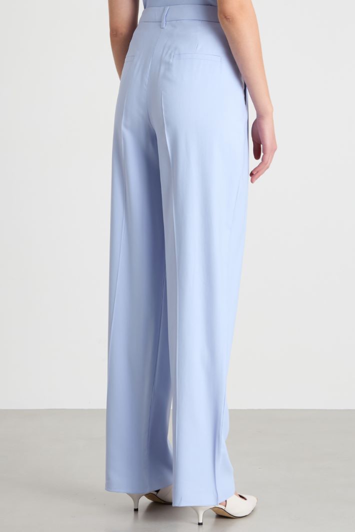 Pleated wide-leg trousers Intrend - 4