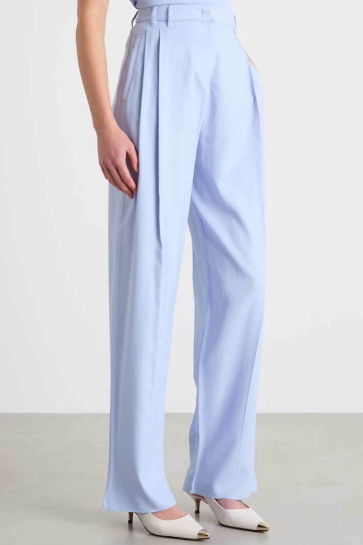 Pleated wide-leg trousers Intrend - 2