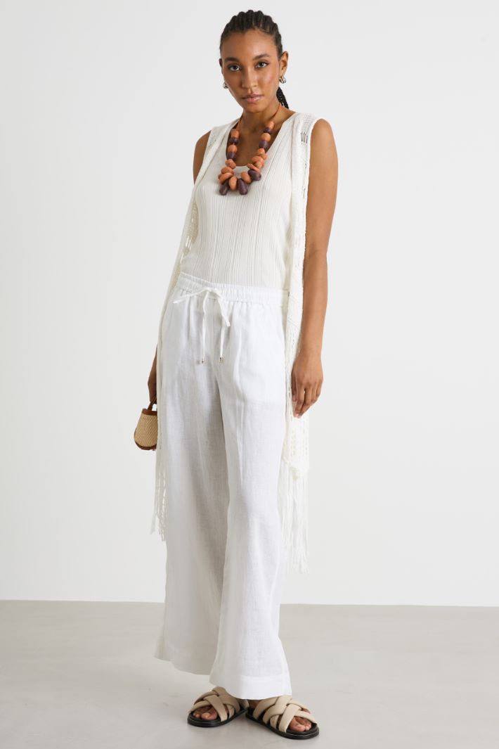 Linen drawstring trousers Intrend