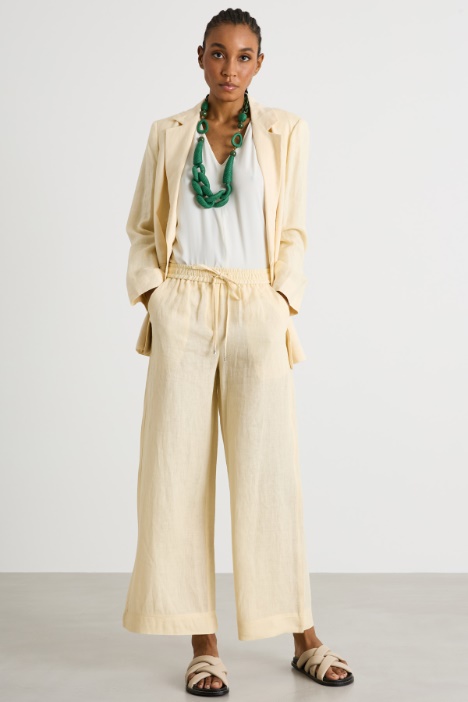 Linen drawstring trousers Intrend