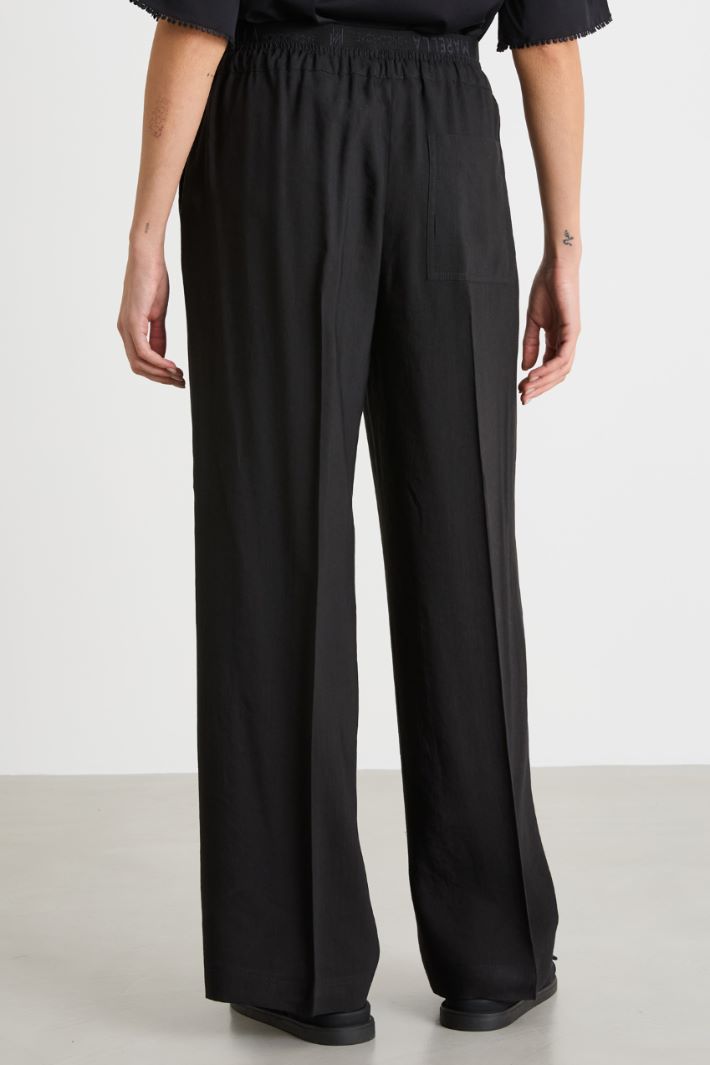 Straight-fit drawstring trousers Intrend - 4