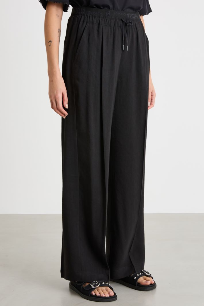Straight-fit drawstring trousers Intrend - 2