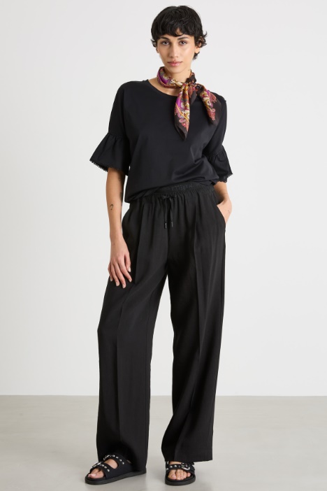 Straight-fit drawstring trousers Intrend