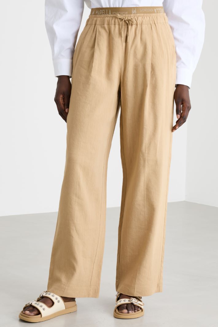 Straight-fit drawstring trousers Intrend - 2