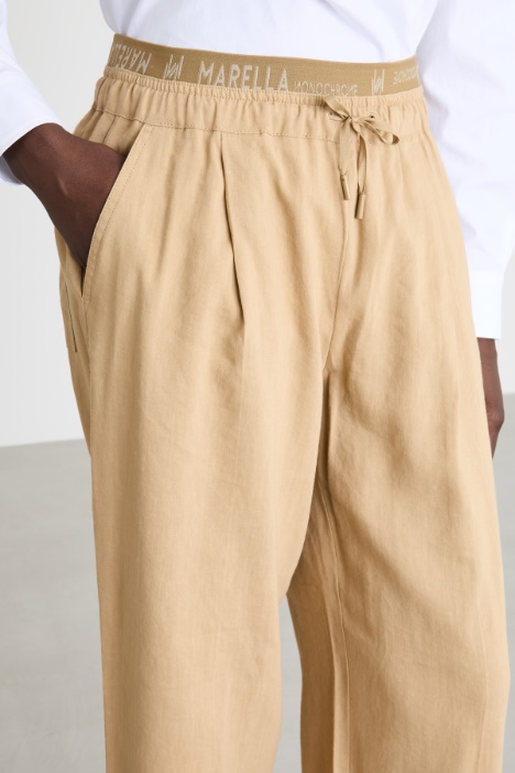 Pantalone dritto con coulisse