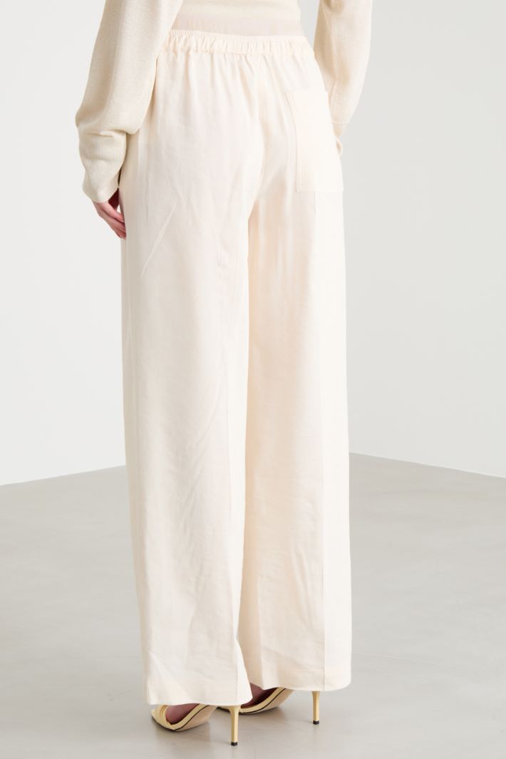 Pantalone dritto con coulisse Intrend - 4