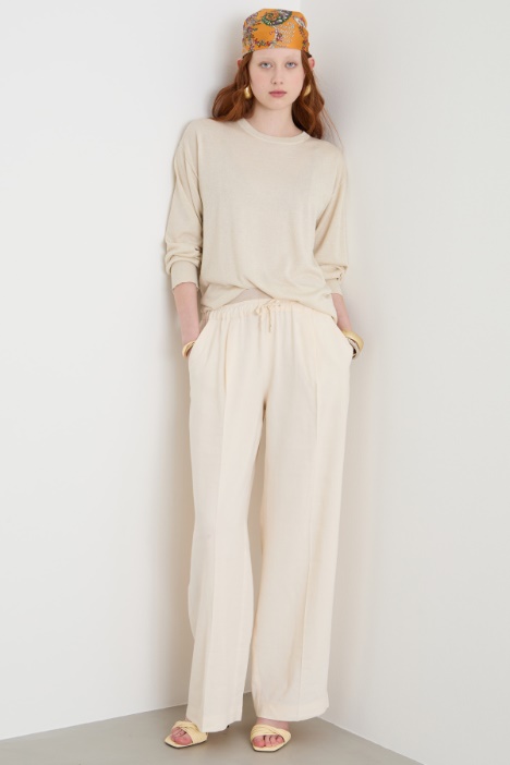 Pantalone dritto con coulisse Intrend