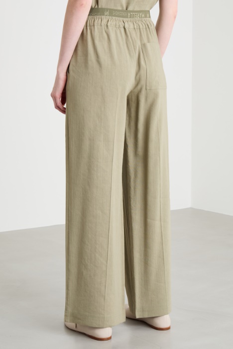 Pantalone dritto con coulisse