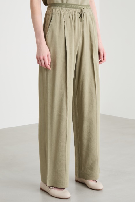 Pantalone dritto con coulisse
