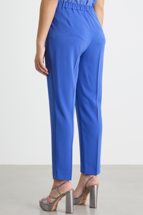 Pantalone slim in cady stretch