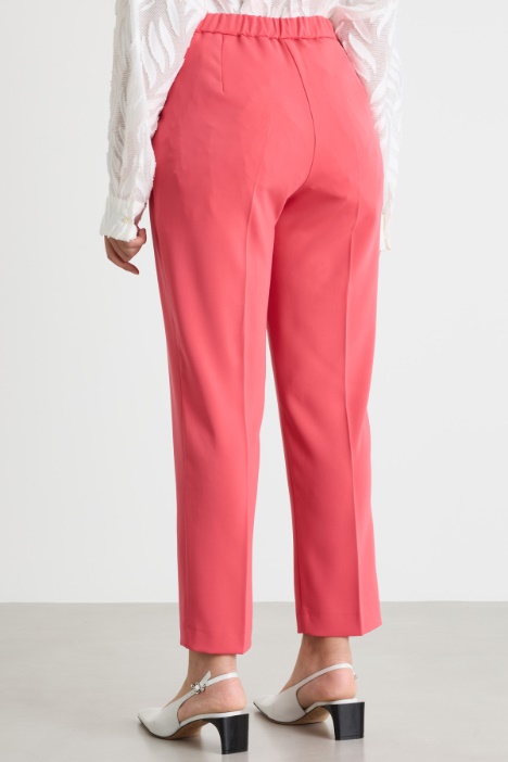 Pantalone slim in cady stretch