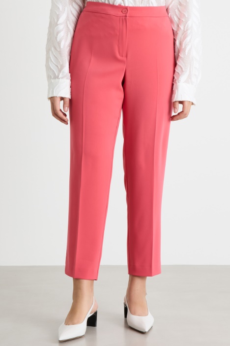 Pantalone slim in cady stretch