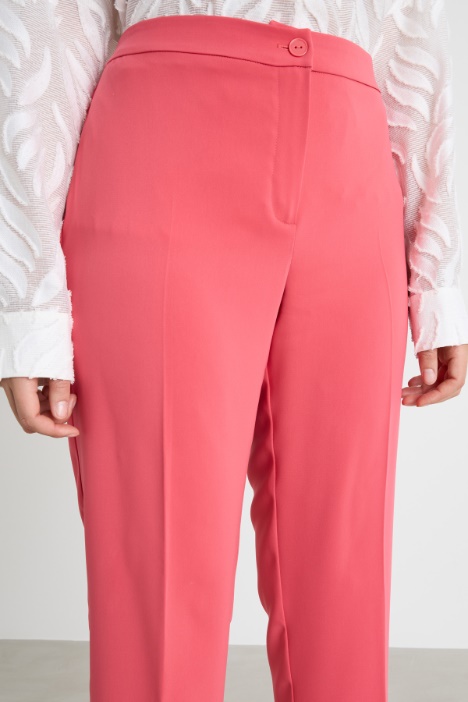 Pantalone slim in cady stretch