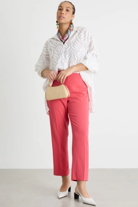 Slim Stretch Cady Trousers - Intrend