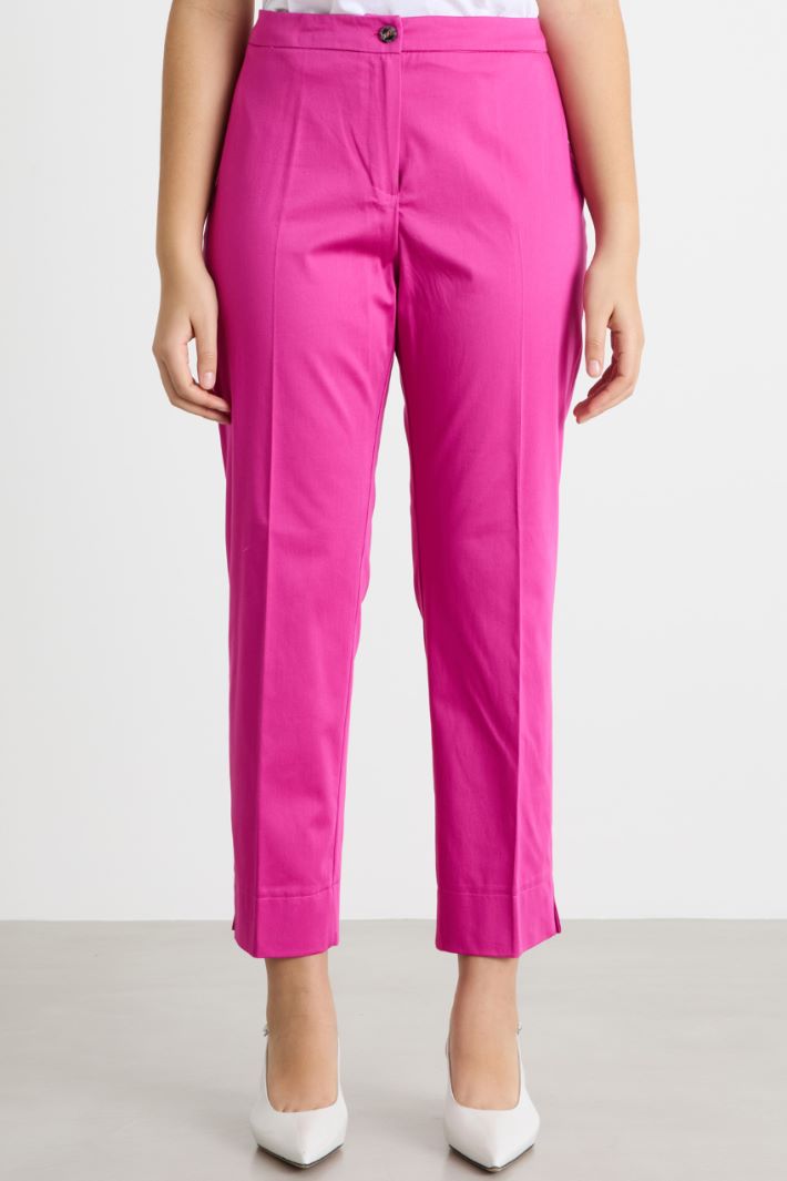 Pantalone in raso stretch Intrend - 2