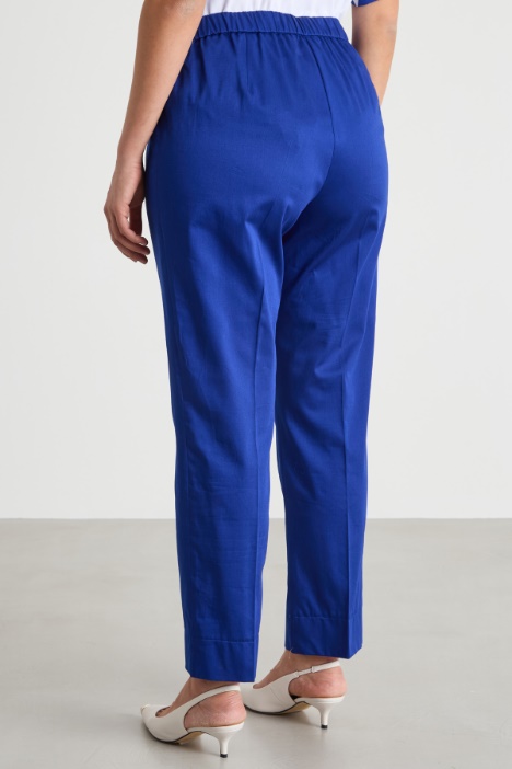 Pantalone in raso stretch
