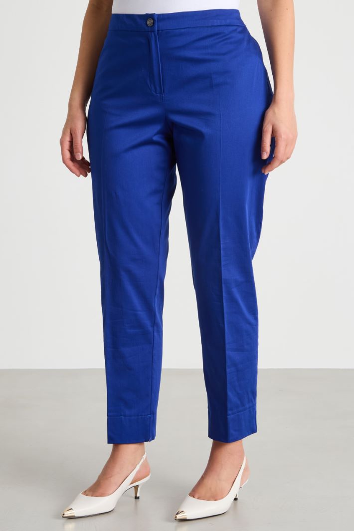Pantalone in raso stretch Intrend - 2