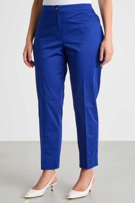 Pantalone in raso stretch