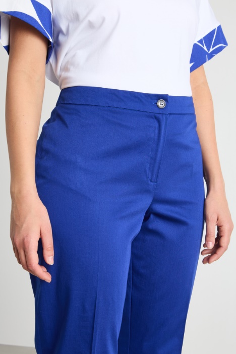 Pantalone in raso stretch