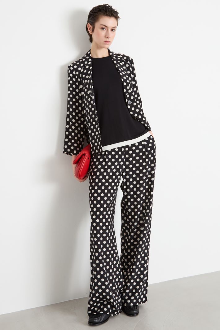 Loose-fit polka-dot trousers Intrend