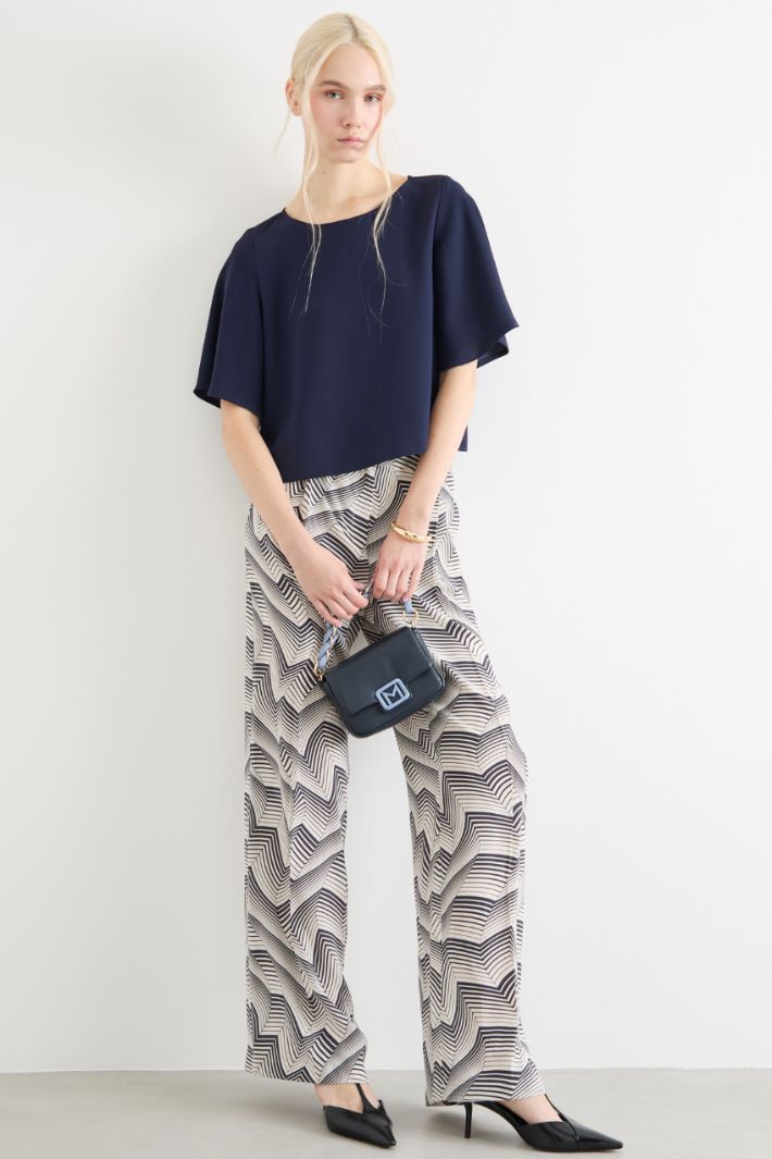 Loose-fit polka-dot trousers Intrend