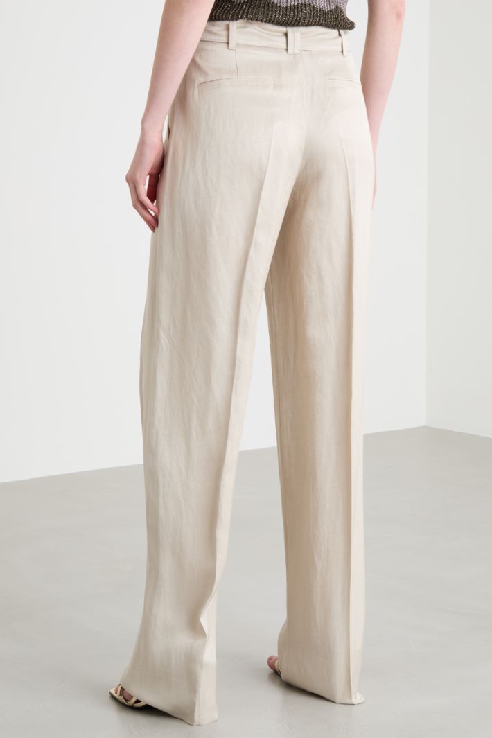 Belted wide-leg trousers Intrend - 4