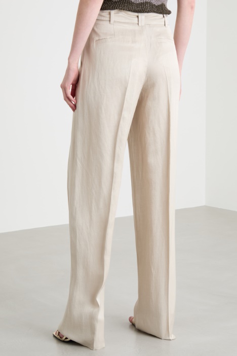 Pantalone fluido con cintura