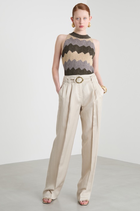 Belted wide-leg trousers Intrend