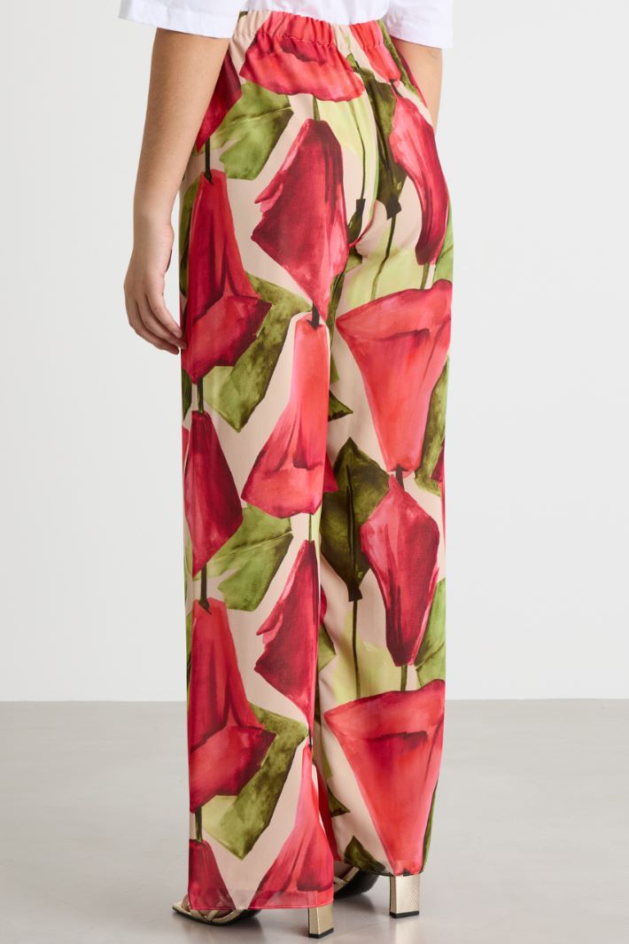 Pantalone palazzo stampato Intrend - 4