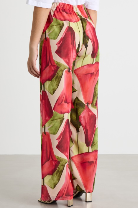 Pantalone palazzo stampato