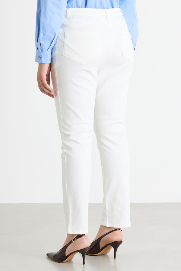 Stretch-cotton bull denim trousers Intrend - 4