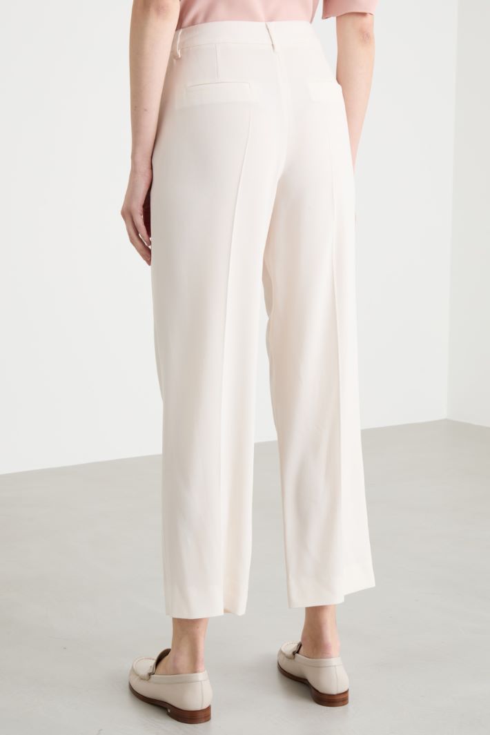 Floral-appliqué trousers Intrend - 4