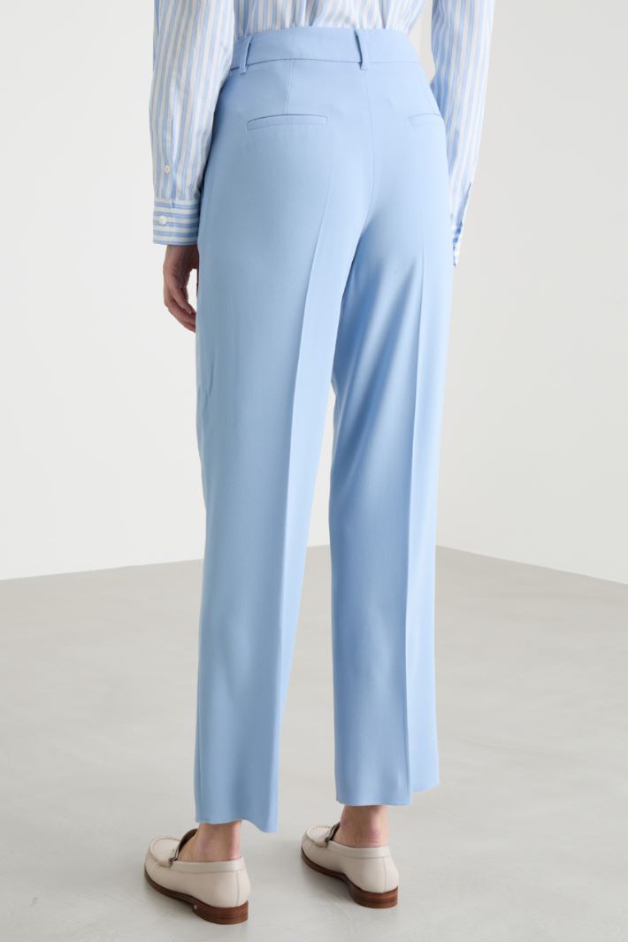 Floral-appliqué trousers Intrend - 4