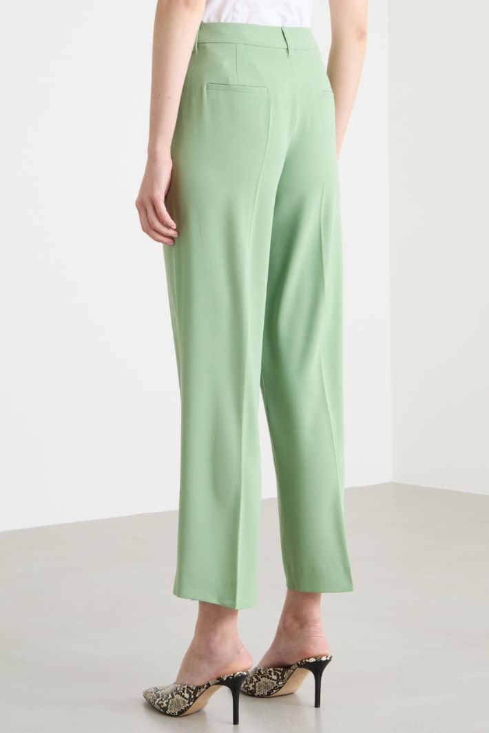 Floral-appliqué trousers Intrend - 4