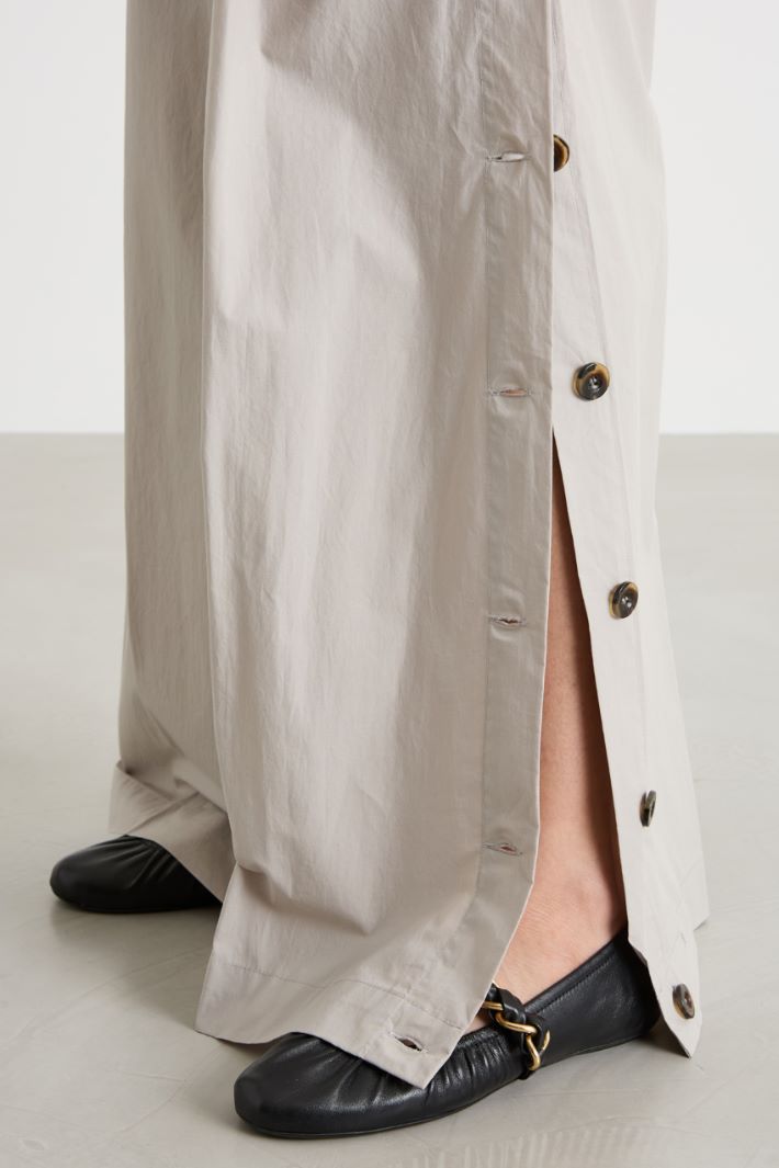 Split-side poplin trousers Intrend - 3