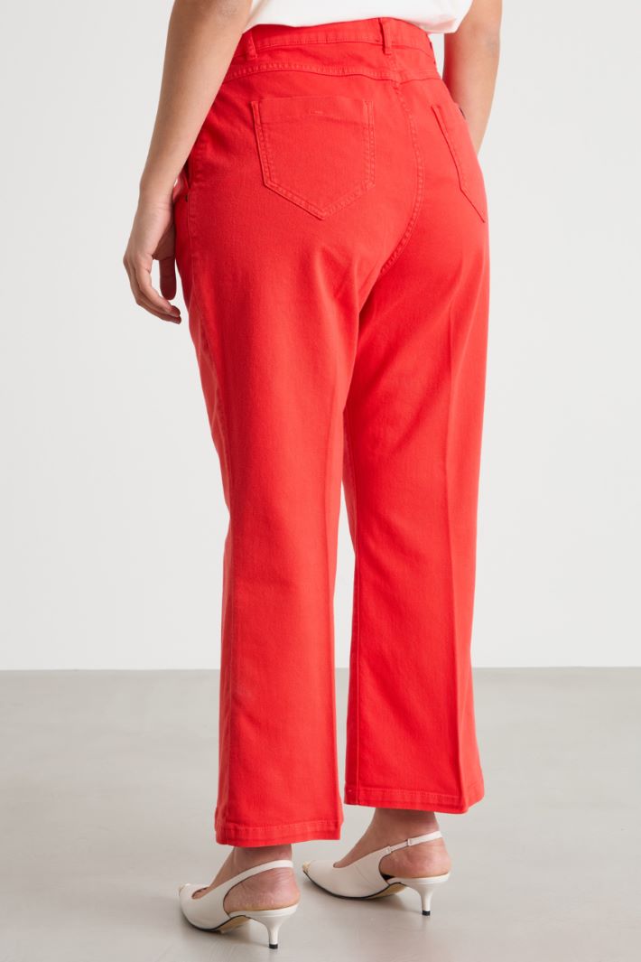 Wide-leg bull denim trousers Intrend - 4