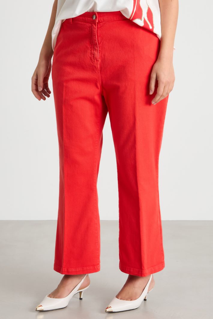 Wide-leg bull denim trousers Intrend - 2