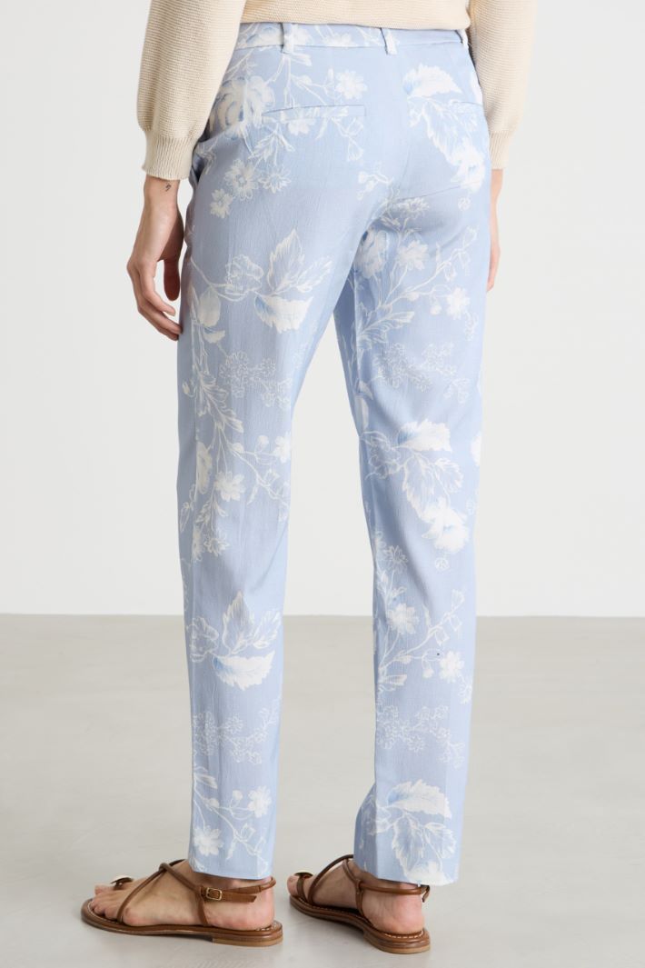 Printed Faille Trousers Intrend - 4