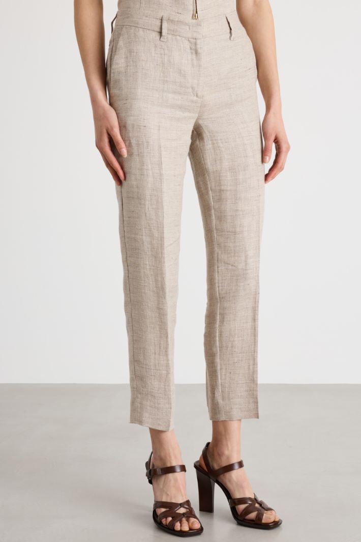 Linen Chino Trousers Intrend - 2