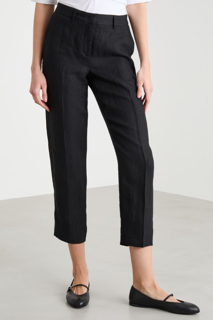 Linen Chino Trousers Intrend - 2