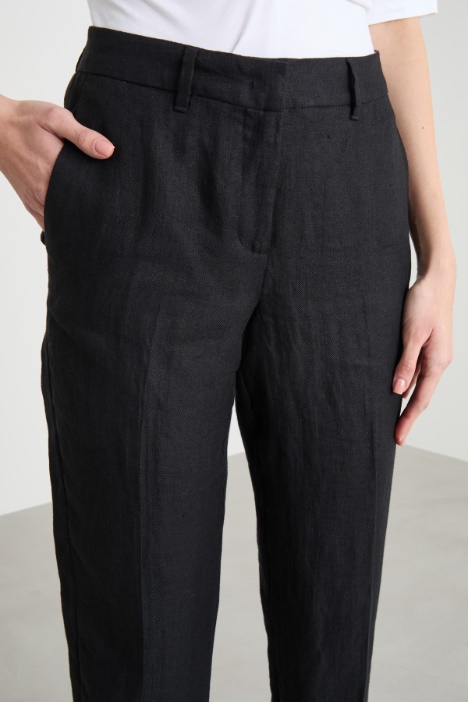 Pantalone chino in lino