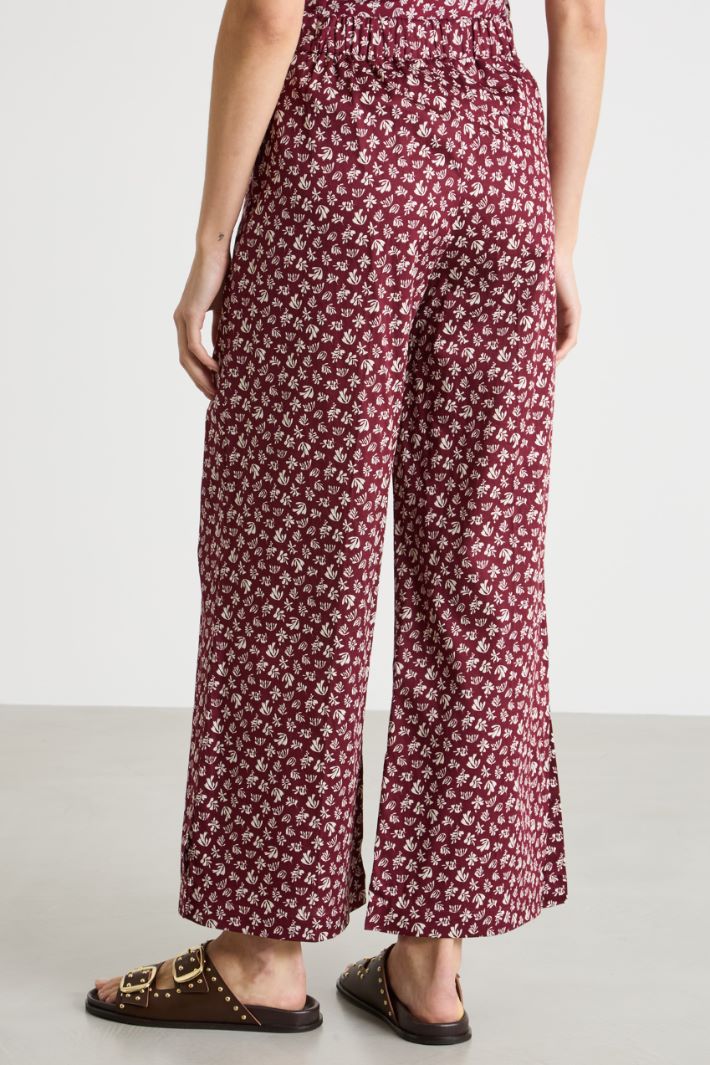 Pantalone ampio in raso Intrend - 4