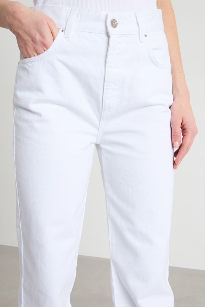 Cotton Straight-Leg Trousers Intrend - 3