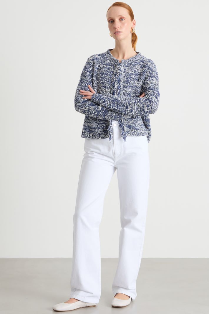 Cotton Straight-Leg Trousers Intrend